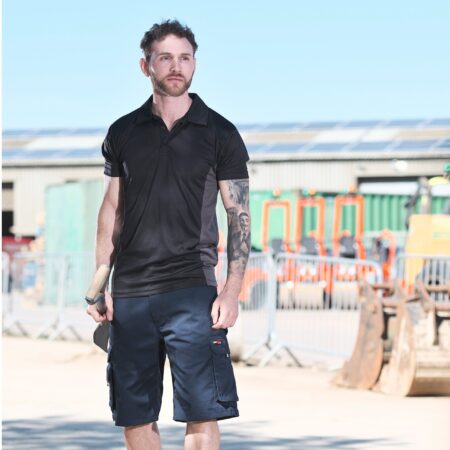 131-Single Embroidered Elite Cool Sporty 100% Polyester Polo Shirt