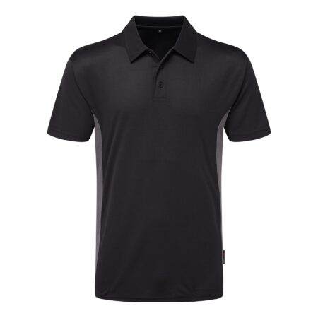131 Tuff Stuff Elite Cool Sporty 100% Polyester Moisture Wicking Polo Shirt Our Best Selling Polo - Black