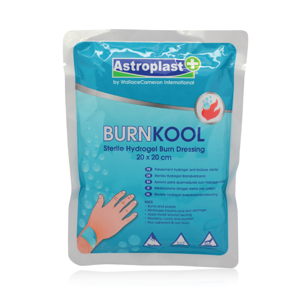 2207006 BURNKOOL DRESSING 20CM X 20CM Use for 1st & 2nd Degree Burns, Scalds & Sunburn