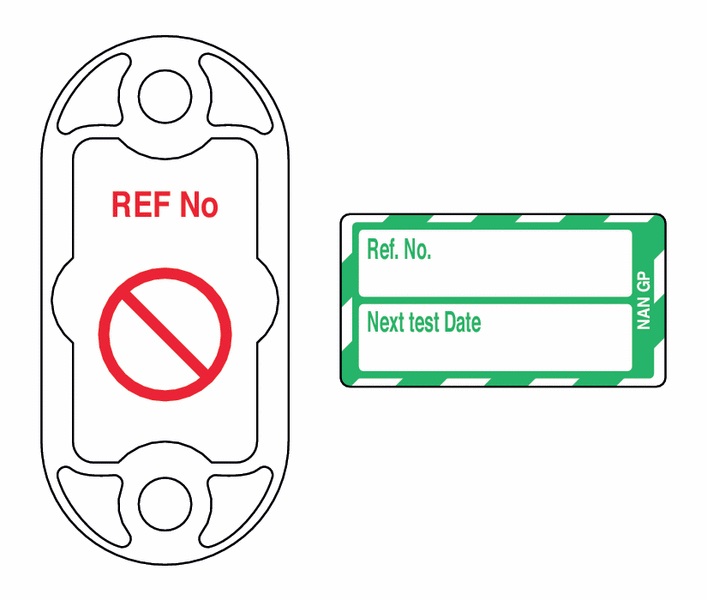 301ATA140 - Nanotag Kit Next Test Due - Green
