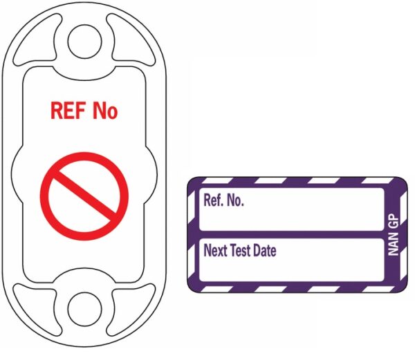 301ATA180 - Nanotag Kit Next Test Due - Purple