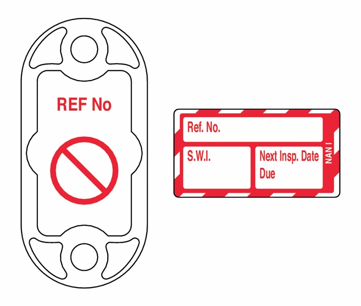 301AUA120 - Nanotag Kit Safe Working Load - Red