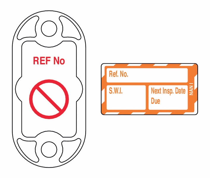 301AUA170 - Nanotag Kit Safe Working Load - Orange