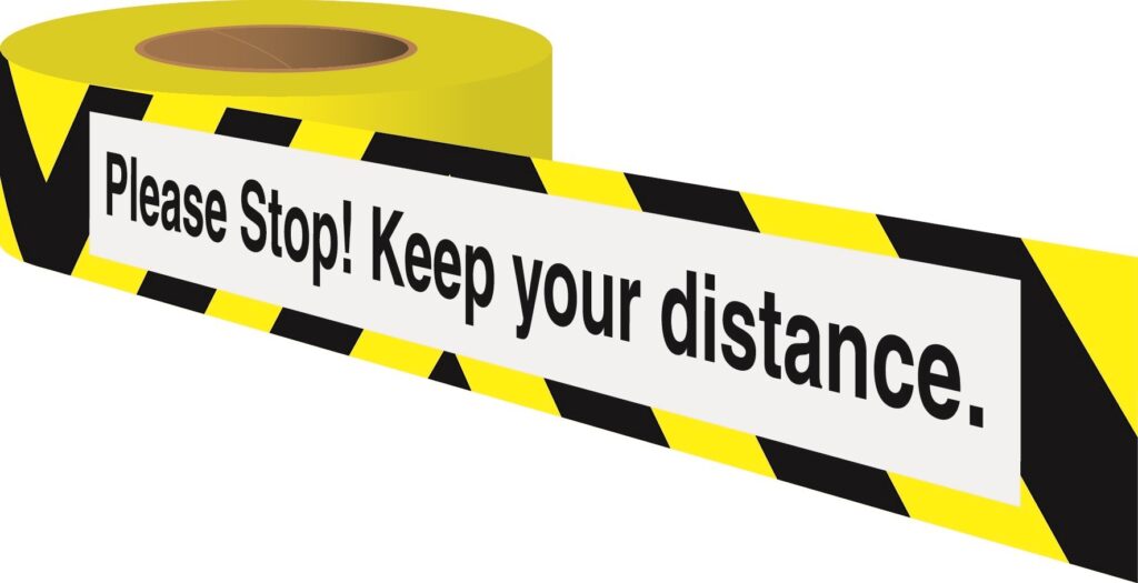 306UDW100 - Please Stop!Keep Your Dist B/Y Tape Pk24
