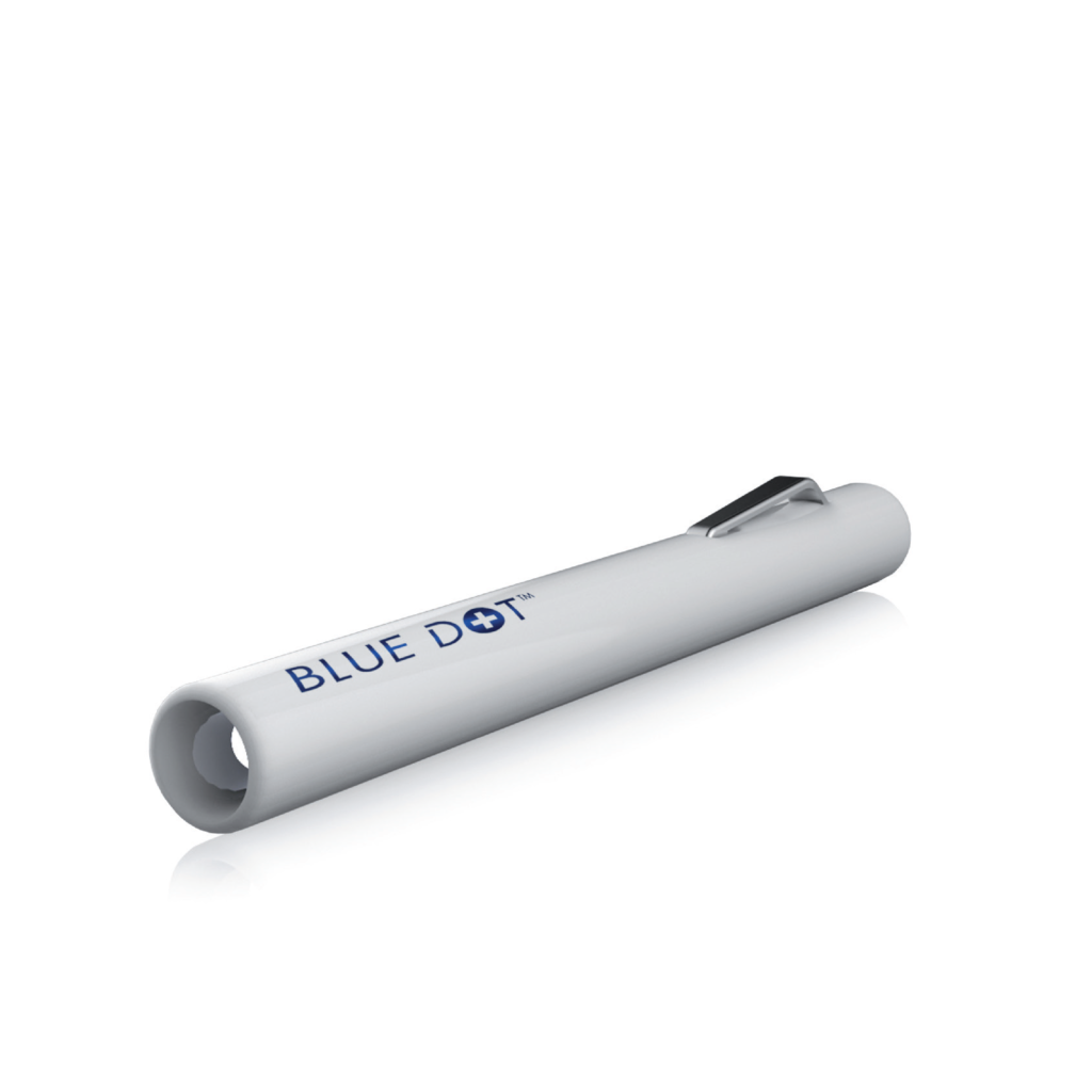 30PENPLAS - BLUE DOT DISPOSABLE WHITE PEN TORCH