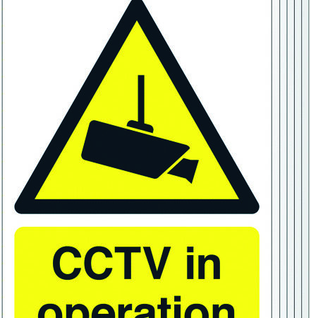 6PGN00749R - 420x297mm CCTV in Operation - Rigid Pk of 6