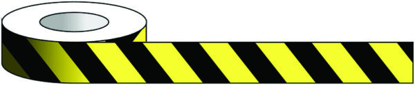 AMT75/YB - 75mm x 33m Yellow & Black Tape