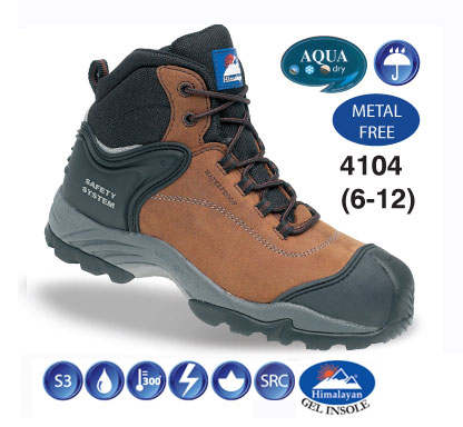 HIMALAYAN 4104 - Brown Nubuck Safety Boot