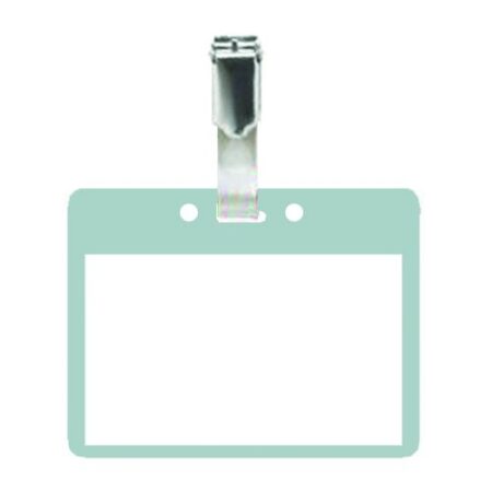 CCB-CLEAR - Pack of 25 Colour Coded Clip on Badges - Clear