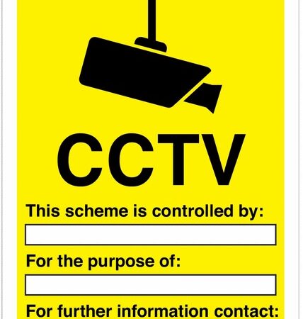 CCSIGN2A3SAV - 420x297mm CCTV This Scheme is controlled by - Self Adhesive