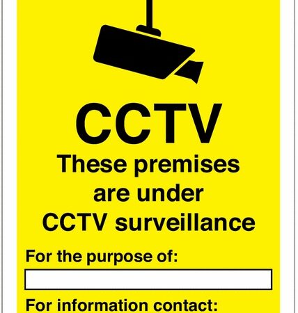 CCSIGN4A3RP - 420x297mm CCTV These Premise are under - Rigid Plastic
