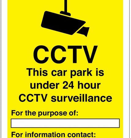 CCSIGN5A3RP - 420x297mm CCTV This car park is - Rigid Plastic