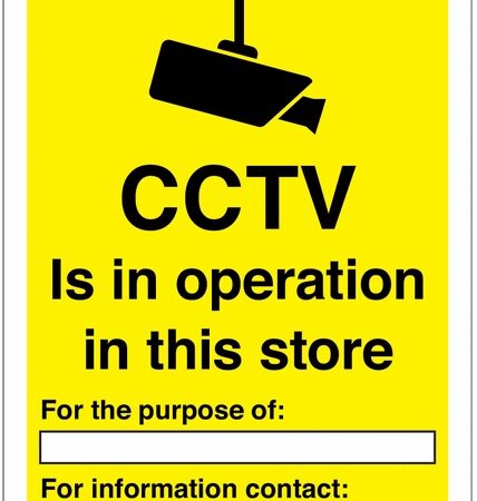 CCSIGN6A3RP - 420x297mm CCTV Is in operation - Rigid Plastic