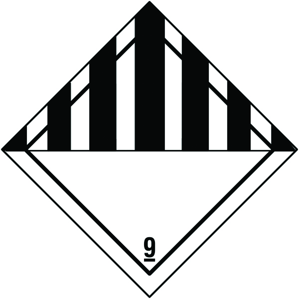 C82D/S - 250x250mm Misc Class 9 Hazard Warning Diamonds