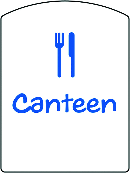 EDU05R - 400x300mm Canteen School Sign