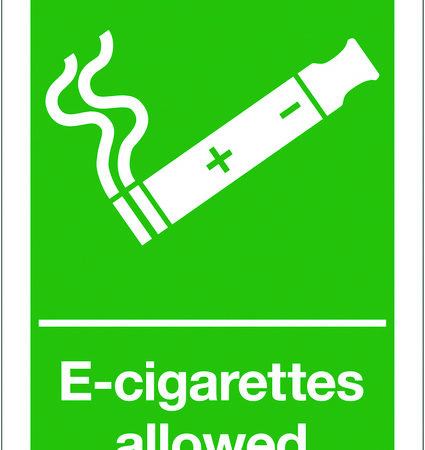 EL002A3RP - 420x297mm E-Cigarettes allowed - Rigid
