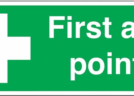 FA01119R - 100x250mm First Aid Point - Rigid