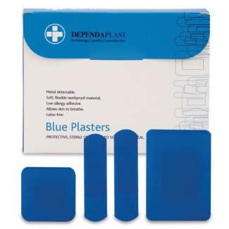 FAD2104 - Blue Detectable Plasters Assorted (Pk of 100)