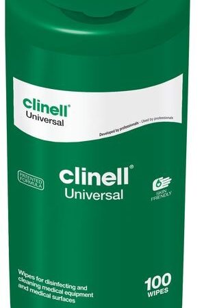 CD1868 - Clinell Universal Sanitising Wipes Canister 100 Wipes