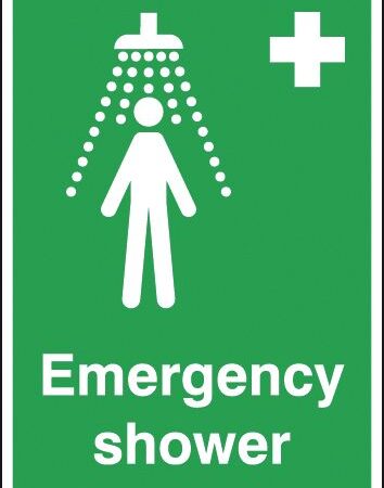 FA00351R - 210x148mm Emergency Shower - Rigid