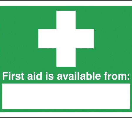 FA01019R - 100x250mm First Aid Is Available From - Rigid