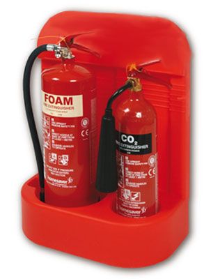 FIRE03 - Heavy Duty Extinguisher Stand - Double