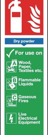 FR02625R - 300x100mm Dry Powder Extinguisher For Use On - Rigid
