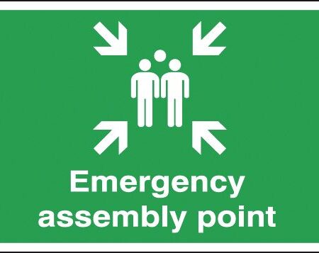 FR02922R - 250x350mm Emergency Assembly Point - Rigid