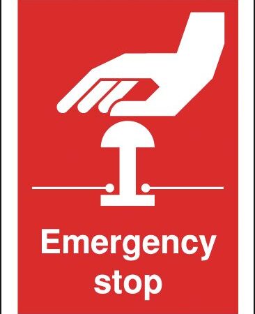 FR03204R - 100x75mm Emergency Stop - Rigid