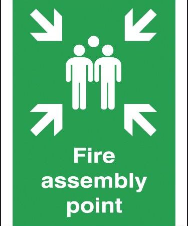FR04533A - 400x300mm Fire Assembly Point - Aluminium