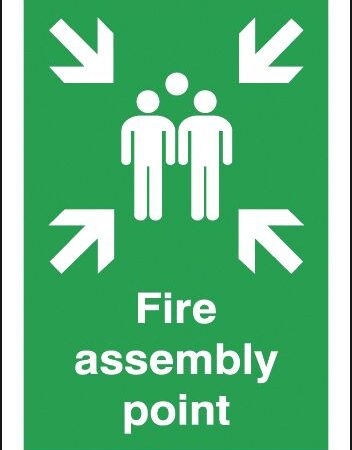 FR04548P - 594x420mm Fire Assembly Point - Polycarbonate