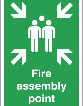 FR04548R - 594x420mm Fire Assembly Point - Rigid