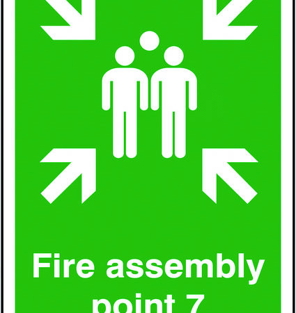 FR05349R - 420x297mm Fire Assembly Point 7 - Rigid