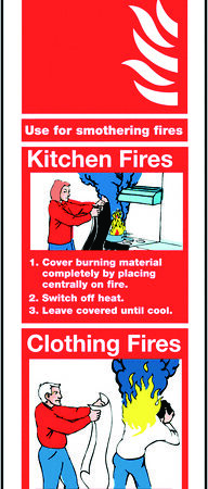 FR06725R - 300x100mm Fire Blanket - Rigid
