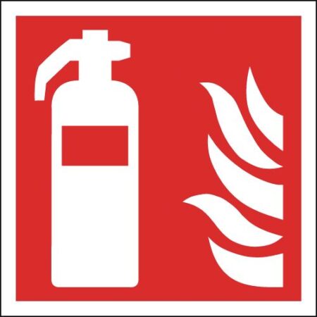 FR07215R - 200x200mm Fire Extinguisher Symbols Only - Rigid