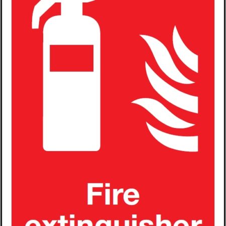 FR07250R - 297x210mm Fire Extinguisher Symbol & Flame - Rigid