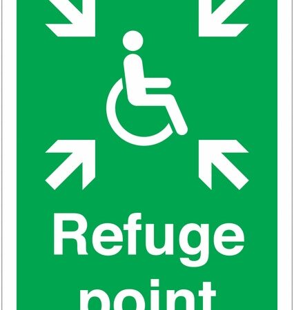 FR09049R - 420x297mm Refuge Point - Rigid