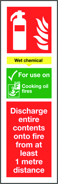 FR09525R - 300x100mm Wet Chemical Extinguisher For Use On - Rigid