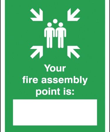 FR09749R - 420x297mm Your Fire Assembly Point Is - Rigid