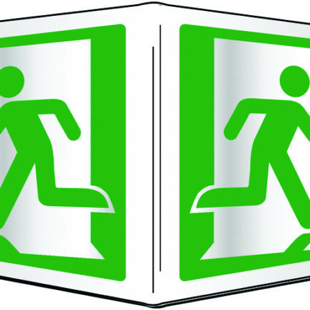 FX06816AE - 200x400mm Running man symbol Projecting 3D Sign