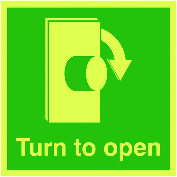 FX07405M - 125x125mm Turn To Open Clockwise - Nite Glo Rigid