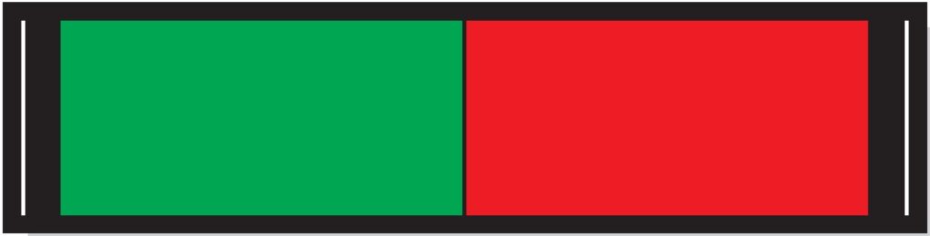 G6DB/RG - 50x200mm Blank slider sign