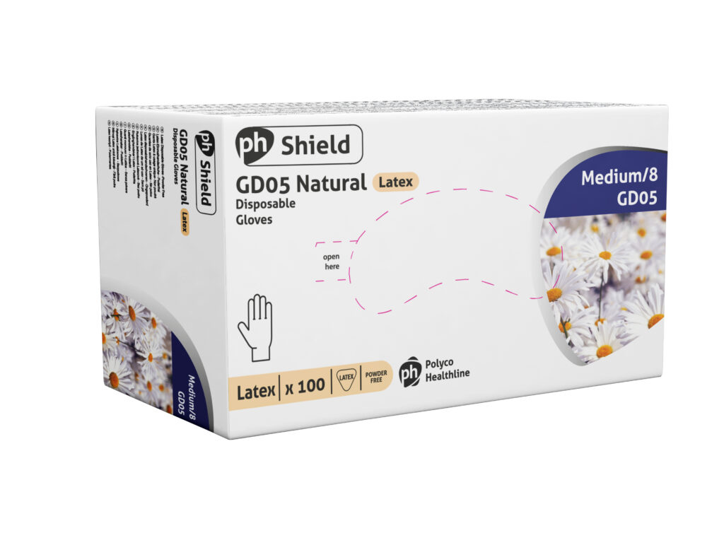 GD05-Natural Latex Powder Free Disposable Glove