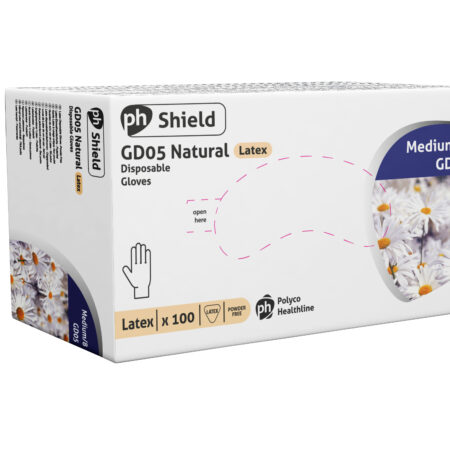 GD05-Natural Latex Powder Free Disposable Glove - Image 2