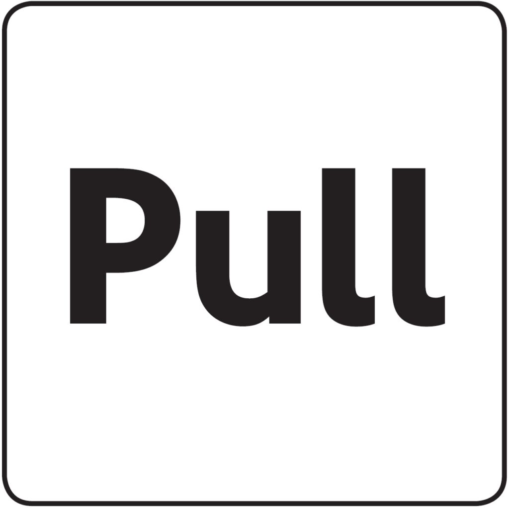 GDQ11S - 100x100mm Pull - Black on silver