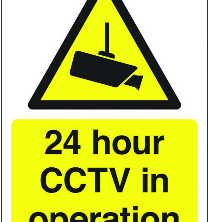 GN00248R - 594x420mm 24 Hour CCTV in Operation - Rigid