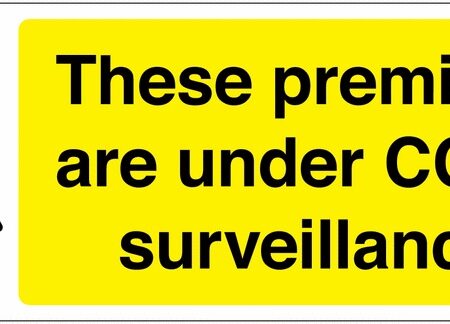 GN03029R - 300x500mm These Premises Are Under CCTV Surveillance - Rigid