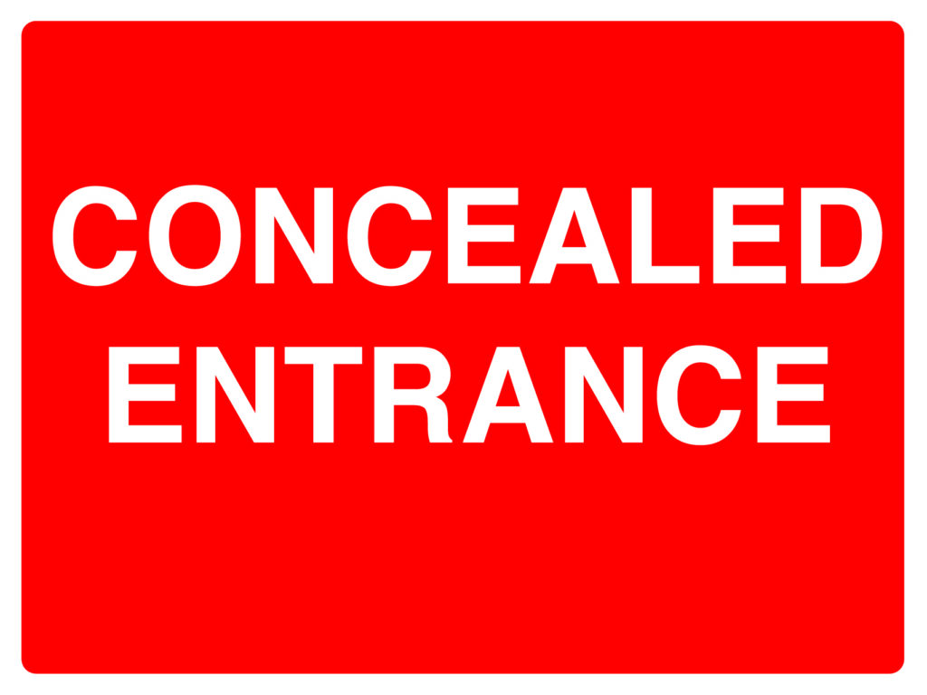 GSC12 - 450x600mm Concealed Entrance stanchion sign