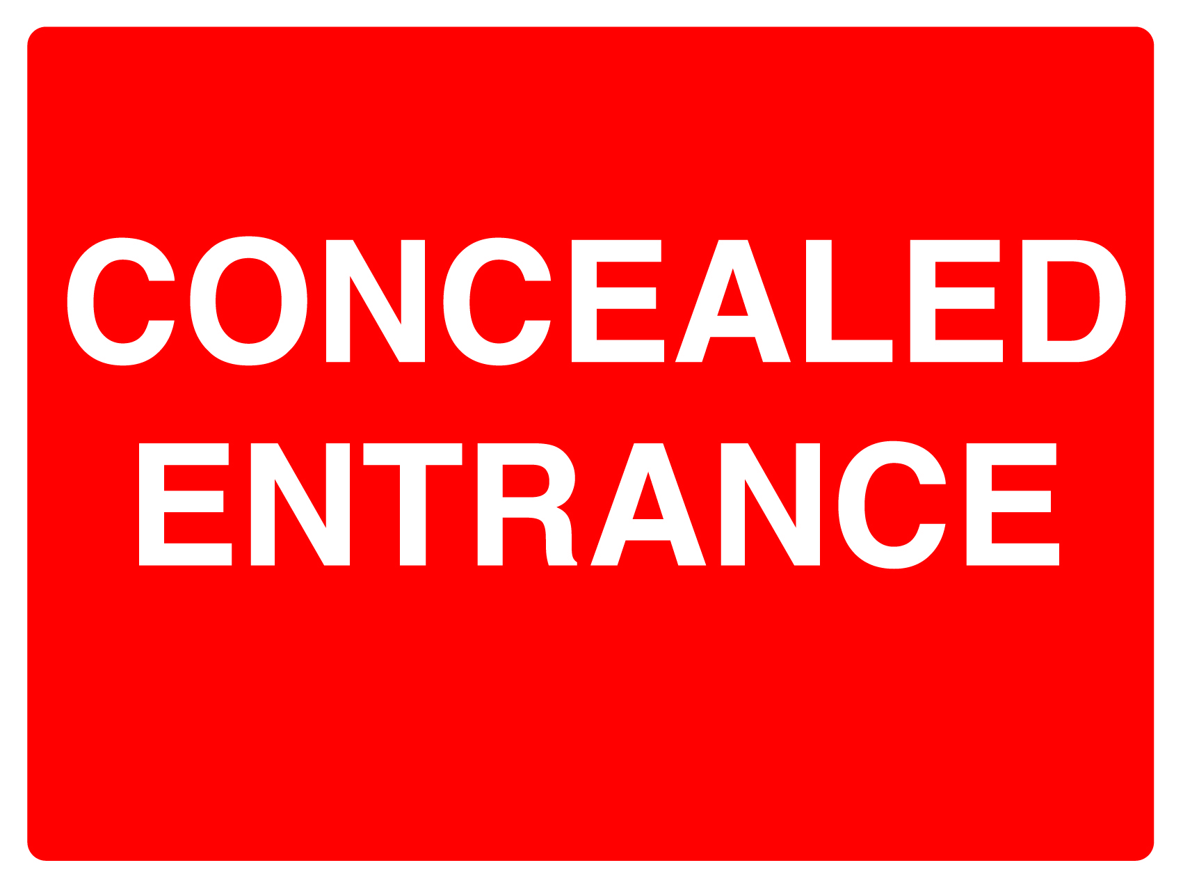 GSC12 - 450x600mm Concealed Entrance stanchion sign
