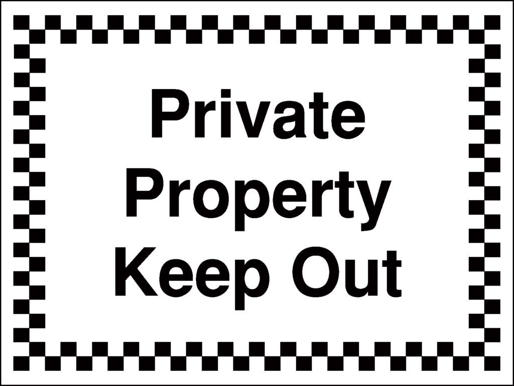 GS039AMRP - 450x600mm Private Property Keep Out - Rigid